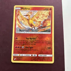 Moltres Reverse Holo Rare 19/181 SM Pokemon TCG Team Up Card - Image 1