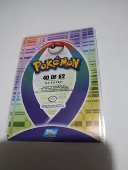 Topps Pokemon Johto Series 1 Sticker Chase Card Granbull 47 of 62 Rare Glossy - Image 2