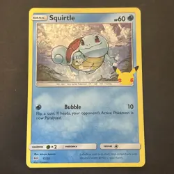 Pokemon Squirtle 17/25 HOLO 25th Anniversary Mcdonalds Promo 2021 Card 🔥🔥 - Image 1