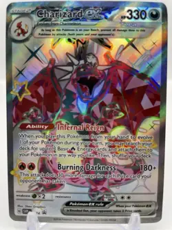Pokemon TCG Charizard EX SVP 074, Paldean Fates, Shiny Ultra Rare Promo Card - Image 1