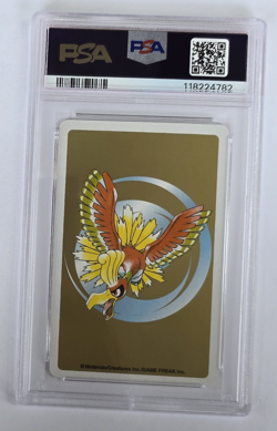 2000 Japanese Pokemon Houndour 3 of Diamonds Gold Playing Card PSA 10 Gem Mint - Image 2