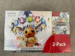 Pokemon TCG Prismatic Evolutions Costco Bundle ETB + Booster Bundle New & Sealed - Image 1