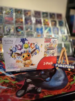 Pokemon TCG Prismatic Evolutions Costco Bundle ETB + Booster Bundle New & Sealed - Image 1