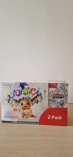 Pokemon TCG Prismatic Evolutions Costco 2 Pack ETB & Booster Bundle New Sealed - Image 4