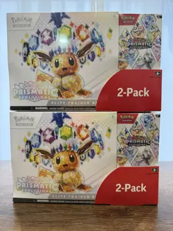 Pokemon TCG Prismatic Evolutions Costco Bundle ETB + Booster Bundle New & Sealed - Image 1