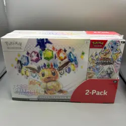 Pokemon TCG Prismatic Evolutions Costco Bundle ETB + Booster Bundle New & Sealed - Image 1