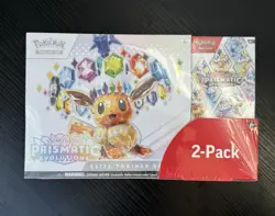 Pokemon TCG Prismatic Evolutions Costco Bundle ETB + Booster Bundle New & Sealed - Image 1