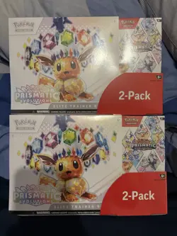 Pokemon TCG Prismatic Evolutions Costco Bundle ETB + Booster Bundle New & Sealed - Image 1