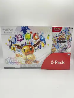 Pokemon TCG Prismatic Evolutions Costco 2 Pack - ETB & Booster Bundle Sealed New - Image 1