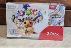 Pokemon TCG Prismatic Evolutions Costco 2 Pack - ETB & Booster Bundle Sealed NEW - Image 1