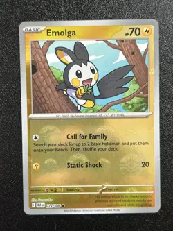 Emolga (Poke Ball Pattern) 029/086 Sv: Black Bolt Holo Card (Near Mint) NM - Image 1