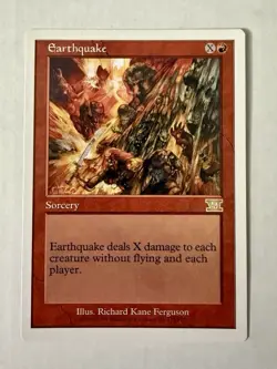 Earthquake Magic the Gathering Card MTG 6th Edition NM Excellent Condition!!! - Image 1