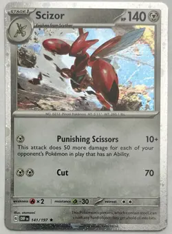 Scizor 141/197 Holo Promo Miscellaneous Cards & Products Pokemon LP - Image 1