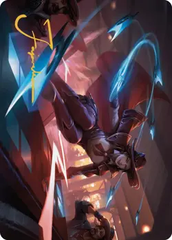 Magic Slick Sequence Art Card (Gold-Stamped Signature) [Outlaws of Thunder Junc - Image 1