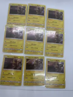 Pokemon TCG Detective Pikachu Detective Pikachu SM190 Promo Holo 9x Card Lot - Image 2