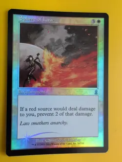 Sphere of Law. Enchantment MTG Card. Odyssey.Old Border FOIL. - Image 2