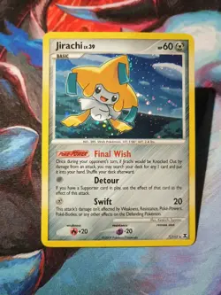 Jirachi 7/111 Rising Rivals Holo Pokemon TCG Card -J2 - Image 1
