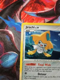 Jirachi 7/111 Rising Rivals Holo Pokemon TCG Card -J2 - Image 2