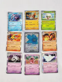 9 Pokemon TCG Holo 2025 Bundle Job Lot Cards No Reserve Glimmora EX And Others - Image 1