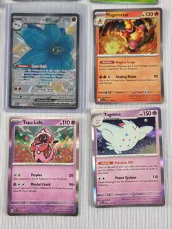 9 Pokemon TCG Holo 2025 Bundle Job Lot Cards No Reserve Glimmora EX And Others - Image 4