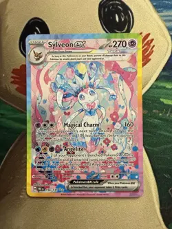 Pokemon TCG Prismatic Evolution Sylveon EX Card 156/131 - Image 1