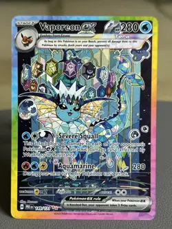 Pokemon Vaporeon EX Sir 149/131 Prismatic Evolutions TCG Card - Image 1