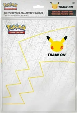 Pokemon Jumbo Pikachu Promo Card First Partner Binder 25th Anniversary Stamped 820650809606 - Image 1