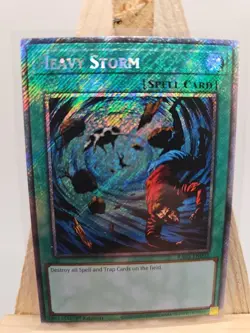 Yu-Gi-Oh! TCG Heavy Storm Platinum Secret Rare Card RA03-EN092 1st Edition - Image 1