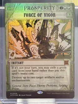 Force of Vigor Outlaws of Thunder Junction: Breaking News Foil - NM #29 MTG OTP - Image 4