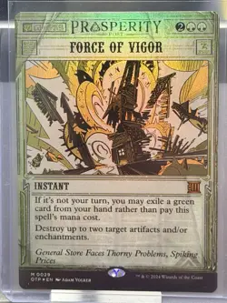 Force of Vigor Outlaws of Thunder Junction: Breaking News Foil - NM #29 MTG OTP - Image 5