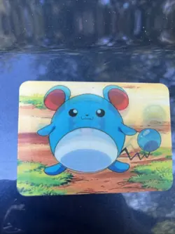 Pokemon 1998 Marill: 3D PROMO Card LENTICULAR Viz Video RARE - Image 1
