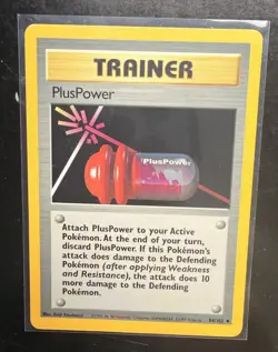 Pokemon Jungle TCG Mankey Vintage 1999 Card 55/64 *SLEEVED* W/ PlusPower Trainer - Image 4