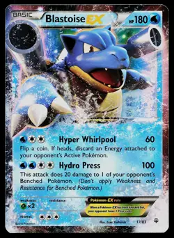Pokemon Card - Blastoise EX Generations 17/83 Holo Rare EX 2016 - Image 1
