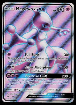 Pokemon Card - Mewtwo GX Shining Legends 72/73 Rare Ultra 2017 - Image 1