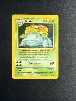 Venusaur Base set Holo 15/102 WOTC 1999 Pokemon TCG - Image 1