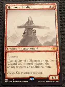 MTG Modern Horizons 2 Harmonic Prodigy Rare Showcase NM - Image 1