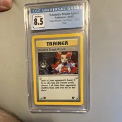 CGC 8.5 Rocket's Sneak Attack Pokemon Team Rocket 1st Edition Holo 16/82 - Image 1