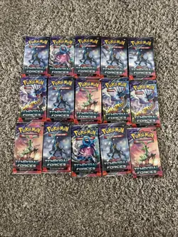 Pokemon TCG Temporal Forces Booster Pack Lot of 15 New Factory Sealed - Image 1