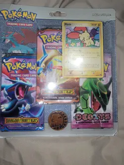 Pokemon EX Dragon Frontiers & EX Deoxys Booster Pack Set Plusle Promo Card Coin - Image 2