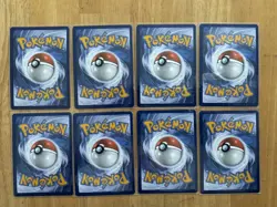 LOT OF 8 Pokemon Mega Evolution Psyduck Cosmos Holo Black Star Promo 007 - Image 4