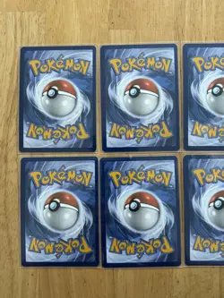 LOT OF 8 Pokemon Mega Evolution Psyduck Cosmos Holo Black Star Promo 007 - Image 5