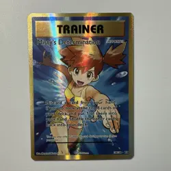 Pokemon TCG Misty's Determination Ultra Rare Full Art Holo 108/108 Evolutions - Image 1