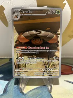 Crustle 186/182 Pokemon Destined Rivals SV10 Illustration Rare Full Art NM - Image 1