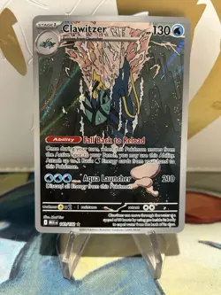 Clawitzer 141/132 Pokemon Mega Evolution Illustration Rare NM - Image 1