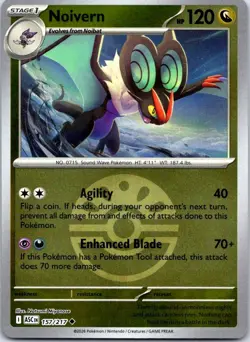 Noivern (Friend Ball) 157/217 ME: Ascended Heroes Pokemon Reverse Holo NM - Image 1