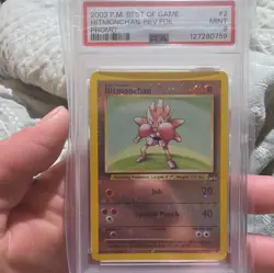 2003 Pokemon ~ Best of Game Promo ~ Hitmonchan-Reverse-Foil #2 ~ PSA 9 MINT - Image 1