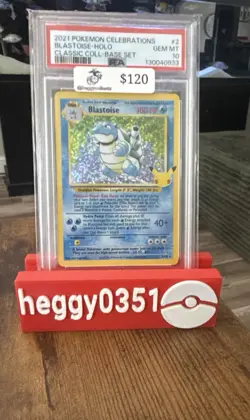 Pokemon PSA 10 GEM MINT Celebrations Blastoise 2/102 Classic Collection Holo - Image 1