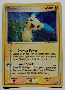 2006 POKEMON EX TRAINER KIT 2 MINUN #6/12 HOLO RARE PAIR - Image 2