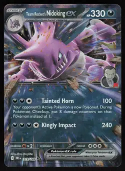 Team Rocket's Nidoking ex 119/182: SV10: Destined Rivals Pokemon TCG Near Mint - Image 1
