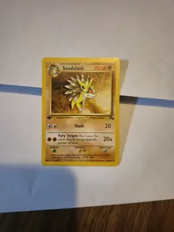 Sandslash 41/62 1st Edition Fossil Regular Pokemon TCG - Image 1